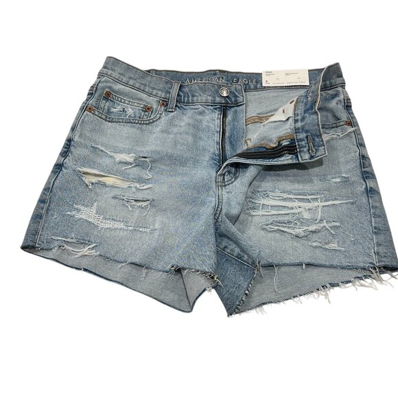 American Eagle Strigid Relaxed Denim Shorts, NWT, Light Wash, 8 - Picture 6 of 8
